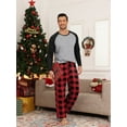 thumbnail image 5 of MINTREUS Men's Pajama Set Lightweight Sleepwear Long Sleeve Shirts and Bottoms Soft Comfy Pjs with Pockets, 5 of 7