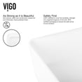 thumbnail image 4 of VIGO Matte Stone Marigold Composite Rectangular Vessel Bathroom Sink in White with Faucet in Matte Black and Pop-Up Drain, 4 of 10