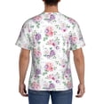 thumbnail image 2 of Naloa Rose Flower B Men's T-Shirt Sport T-shirt Men's Basic Tee Casual Men's Shirt, Round Neck, Short Sleeves - Large, 2 of 5