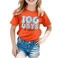thumbnail image 4 of EHQJNJ Chandails en Molleton Mignons pour Filles Garçons et Filles Mode Décontractée Imprimé Col Rond T-Shirt Manches Courtes Ample Chandails en Molleton Col Rond Enfants, 4 of 4
