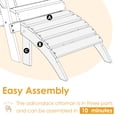 thumbnail image 2 of Pipopa Folding Adirondack Ottoman,HDPE Outdoor Foot Rest,Patio Plastic Footstool for Adirondack Chairs,Grey, 2 of 6