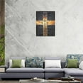 thumbnail image 5 of Christian Bible Verse Wall Art Christ Cross Pictures Wall Decor Scripture Inspirational Quotes Painting Print Catholic Religious Decor Artworks for Bathroom Bedroom Living Room Church 12"x16", 5 of 6
