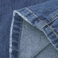 thumbnail image 5 of SELONE Womens Jeans Straight Leg Pull On Jeans Patchwork Loose Denim Pants Summer Basic Trousers with Pockets Dark Blue S, 5 of 6
