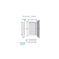thumbnail image 2 of Glacier Bay Spacecab 16 in. x 26 in. x 3-1/2 in. Frameless Recessed 1-Door Medicine Cabinet with 6-Shelves and Beveled Edge Mirror, 2 of 4