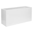 thumbnail image 2 of Pottery Pots USA Inc. Pottery Pots Jort Small Fiberstone Indoor Outdoor Modern Rectangle Planter, 16 Inch Tall White 32", 2 of 5