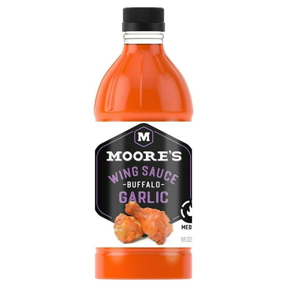 Moore's Buffalo Garlic Wing Sauce 16 fl oz (Pack of 2)