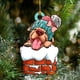 thumbnail image 1 of RKSTN christmas ornaments 1pc Dog Car Interior Pendant Christmas Christmas Tree Decoration Hanging Ornament Decoration, 1 of 3