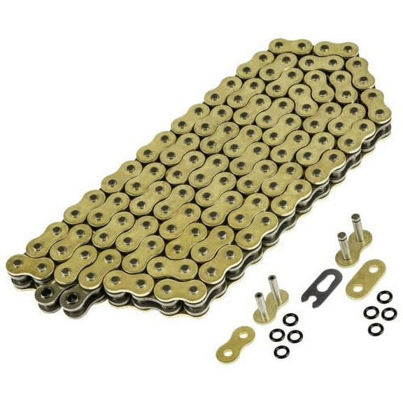 525 X 120 Links Motorcycle Atv Golden O-Ring Drive Chain 525-Pitch 120-Links