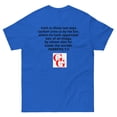 thumbnail image 2 of Love is in the Heir Unisex classic tee (Royal, S), 2 of 2