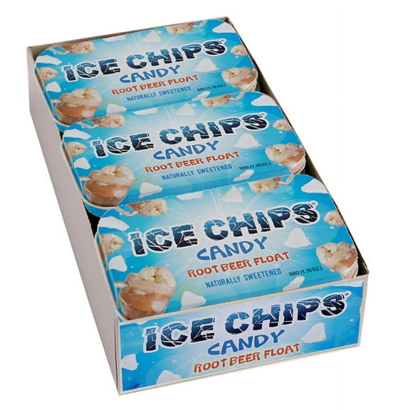 Ice Chips Candy Xylitol Candy 6 Tin ROOT BEER