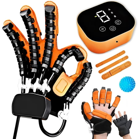 AuraLane Rehabilitation Robot Gloves,Hand Exerciser for Stroke with Neuromuscular Recovery & Stroke Therapy Equipment,Strength Adjustable,1Piece