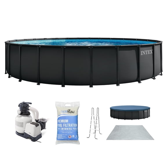 Intex Ultra XTR Frame 26'x52" Above Ground Pool Set w/ 2 Pack OptiFlow Premium Filter Sand