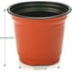 thumbnail image 2 of Zhuge 100 macetas de plástico de 4 pulgadas para vivero, plántulas, flores, plantas, contenedores para iniciar semillas, 4 pulgadas, color rojo, 2 of 4