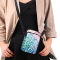 thumbnail image 4 of HELLHERO Skull Galaxy Lightning 2 Zippers Women Messenger Bag Polyester for Women, 4 of 7