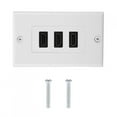 thumbnail image 3 of USB, Durable  HD 3-port Flame Retardant Socket, VGA Socket Easy Connection Easy Installation, 3 of 8