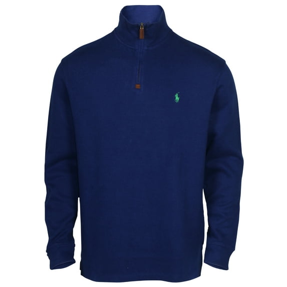 Polo Ralph Lauren Men's French Ribbed 1/2 Zip Pony Sweater