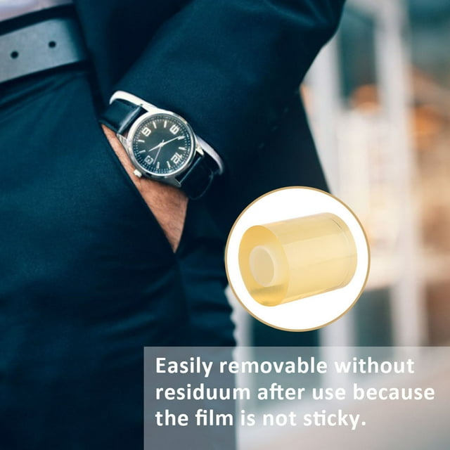 Clear Watch Protective Film, 8cm/3.2in 1 Roll Anti Static Clear Protective Film Watch Clock Jewelry Protector Tape Watch Repair Tool for Jewelry Watch Dust Scratch