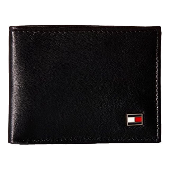 Cartera Tommy Hilfiger de piel plegable con tecnología RFID para hombre