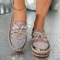 thumbnail image 4 of Pink Fashionable Flat Shoes For Women With Bow-Knot And Rhinestone Embellishment Thick-Soled And Sequined For Various Occasions, 4 of 8