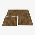 thumbnail image 5 of Forest Floor 5/8 Inch Thick Printed Foam Tiles, Premium Wood Grain Interlocking Foam Floor Mats, Anti-Fatigue Flooring, Walnut, 24 Sq Ft, 5 of 10