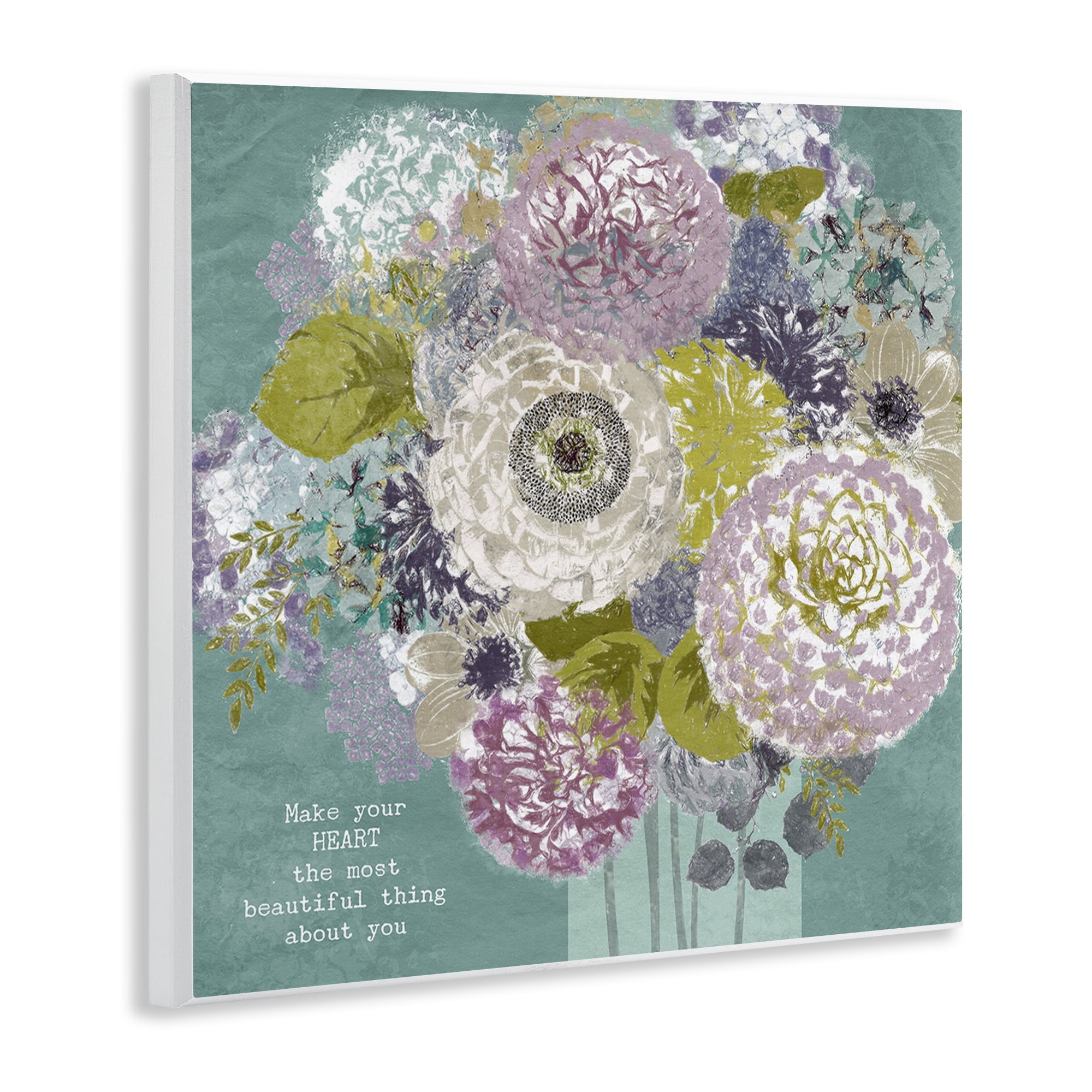 Stupell Industries Most Beautiful Thing Florals Wall Plaque Art, design by Suzanne Nicoll