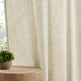 thumbnail image 4 of Cortinas Joydeco de lino, 84 cm de longitud, 2 paneles, para dormitorio, 4 of 8