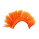 thumbnail image 2 of Decoración de peluca con casco para cosplay, fácil instalación, reutilizable, decoración para el cabello única Naranja, 2 of 9