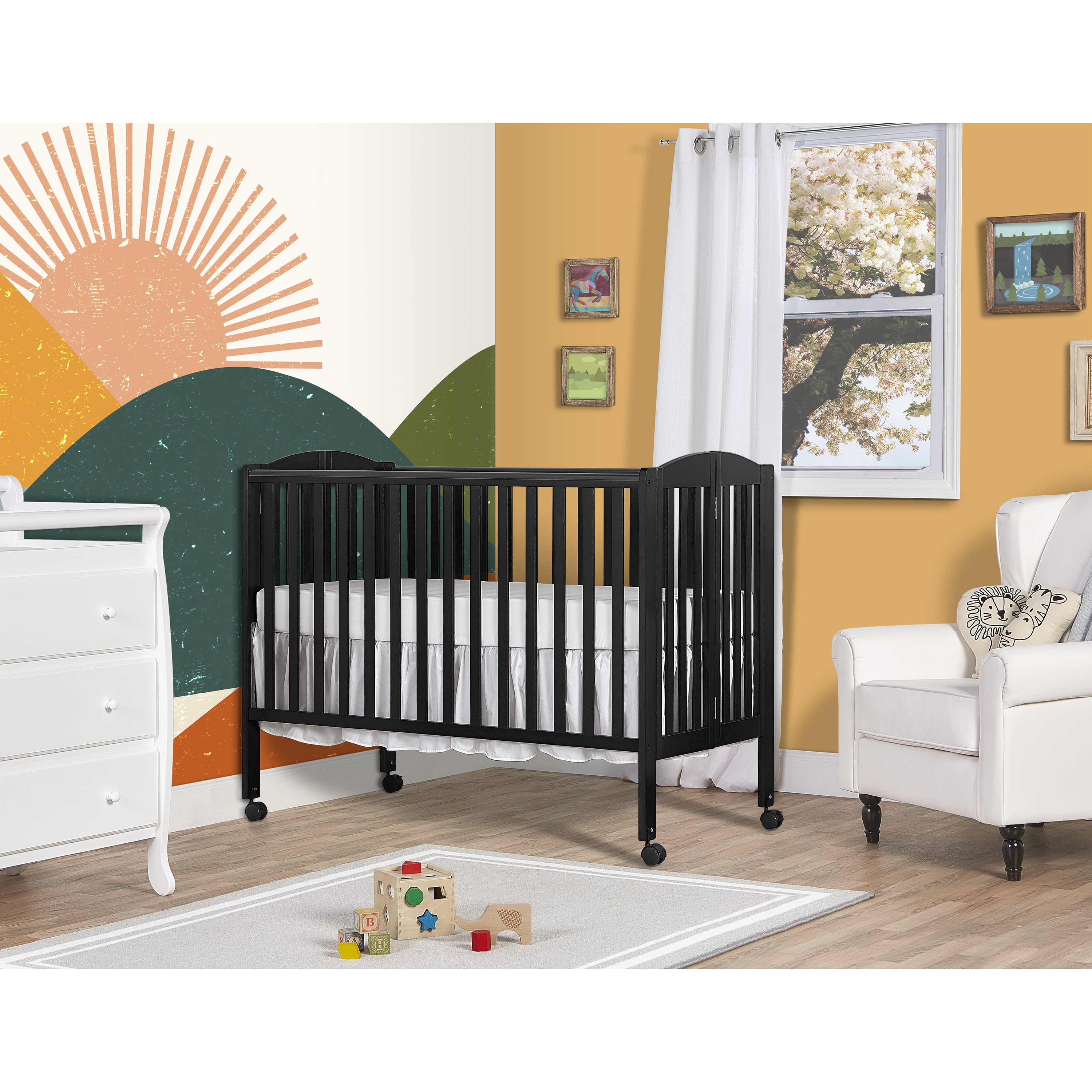 dream on me folding crib full size