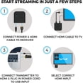 thumbnail image 4 of Nyrius ARIES Prime Wireless Video HDMI Transmitter & Receiver for Streaming HD 1080p 3D Video & Digital Audio from Laptop, PC, Cable, Netflix, YouTube, PS to HDTV/Projector with USB C to HDMI Adapter, 4 of 8
