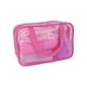 thumbnail image 1 of Bolsa de maquillaje, bolsa de cosméticos de viaje Visible para baño, organizador de drenaje hueco, organizador de artículos diversos para el Almacenamiento y organización del hogar Rosa roja Naiovety HA074821-02, 1 of 6