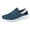 Blue, variant on Womens Mens Orthopedic Walking Shoes Convertible 2 Ways Backless Slip on Mules Clogs Tennis Work Sneakers