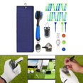 thumbnail image 1 of Kit portátil de accesorios para palos de golf, con limpiador de ranuras de golf, herramienta de reparación de divisiones, rotulador de línea de pelota - Azul Macarena Limpiador de palos de golf, 1 of 8