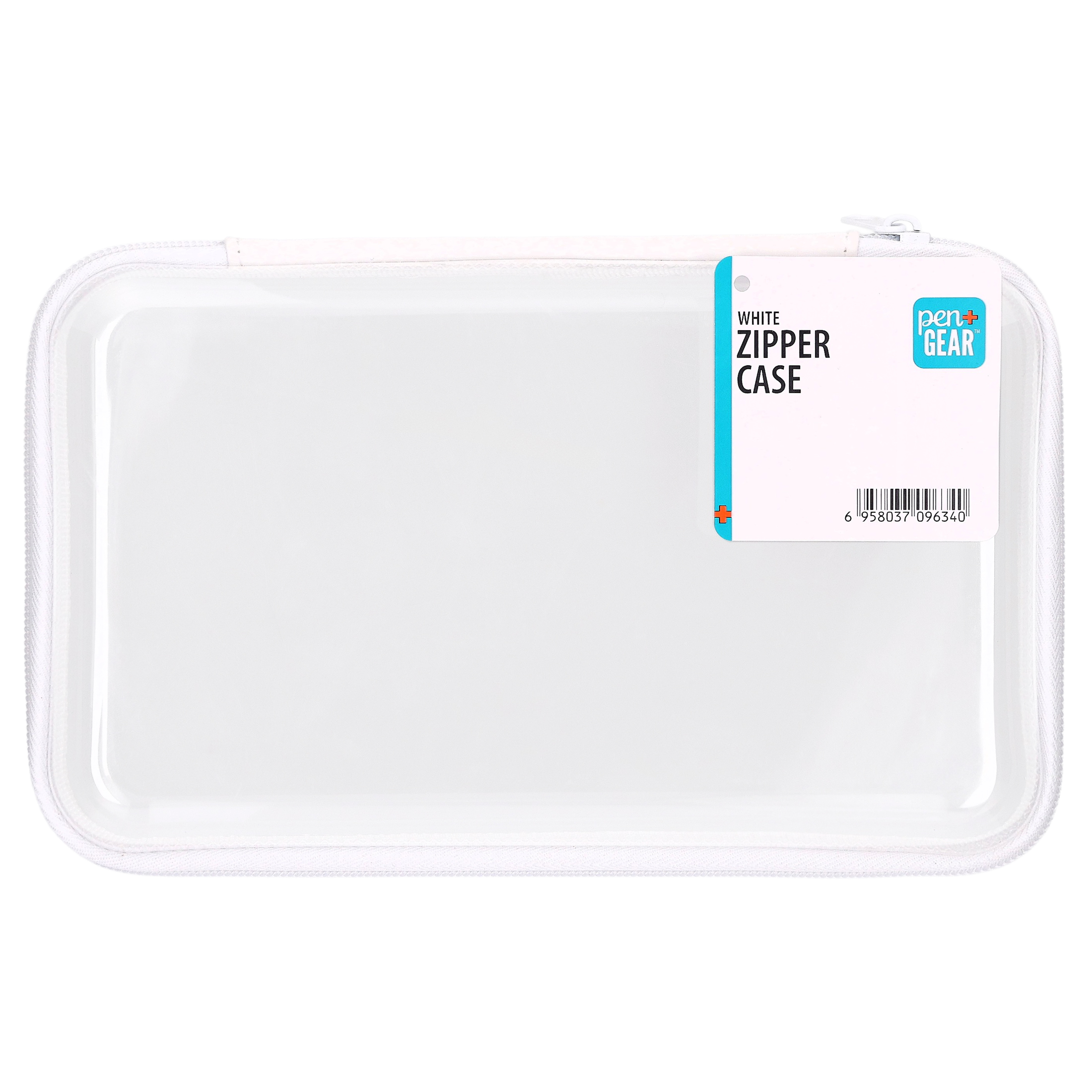 Cartuchera con cremallera Pen+Gear, estuches para lápices para escuela, blanco 8