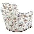 thumbnail image 5 of Swivel Accent Chair - Comfortable Armchair with Rolled Arms & Nailhead Trim, 5 of 8