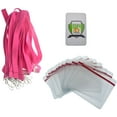 thumbnail image 5 of 12 Pack - Premium Bright Neon Lanyards with Breakaway Clasp & Heavy Duty Ziplock Badge Holder by Specialist ID (Horizontal, Pink), 5 of 7