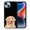 Winking Golden Retriever Dog, variant on FINCIBO Soft Rubber Protector Cover Case for Apple iPhone 14 6.1" 2022, Black Tan German Shepherd Dog