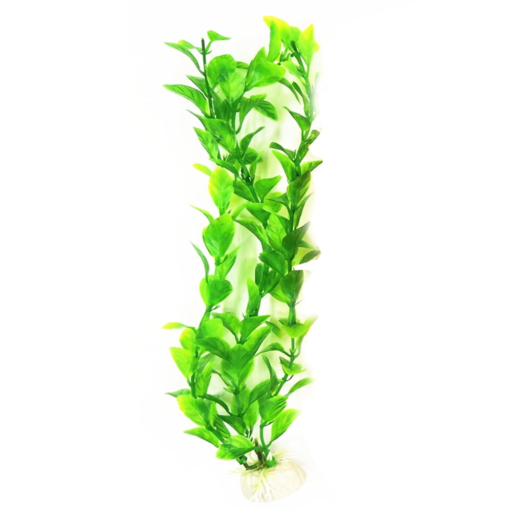 Fish Tank Accessories Aquarium Decorations Plants Artificial Seaweed Water Plants Fish Tank Plant Decorations for Household Office 6.6 inches Tall Rose Red