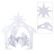 thumbnail image 4 of 44x27x5cm Christmas Jesus Scene White PP Hollow Board Outdoor Nativity Scene for Lawn Garden Courtyard, 4 of 5