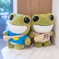 thumbnail image 1 of Plush Doll Cartoon Interesting Expression Vivid Frog Plush Toy for Children, 1 of 7