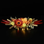 LED Light Set for Lego Icons Dried Flower Centerpiece 10314 Artificial Plants, Gift for Valentines Day (10314 Excluded)
