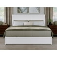 thumbnail image 2 of AFI, Andorra King Platform Bed with Panel Footboard and Twin XL Trundle, White, 2 of 10