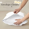 thumbnail image 5 of Pintuck Pillow Cases King Size Set Of 2  White Shams Decorative Pillowcases With Envelope Closure Pinch Pleated Microfiber Wrinkle And Stain Resistant, 5 of 7