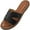 7386Black, variant on Ecetana Flat Sandals for Women Soft Leather Sandals Slides for Women Summer Shoes