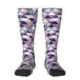 thumbnail image 1 of Balery Plaid Flamingo Calcetines novedosos Calcetines deportivos Calcetines hasta la rodilla Calcetines de algodón Calcetines originales y geniales, 1 of 6