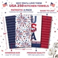 thumbnail image 3 of RITZ 100% Cotton Kitchen Towels, Set of 4, USA 250, USA Fireworks, 3 of 7