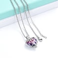 thumbnail image 5 of Cremation Jewelry Heart Urn Necklaces for Ashes for Women Flower Memorial Mini Keepsake Ashes Hollow Pendant Ashes Holder, 5 of 5