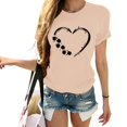 thumbnail image 2 of Pxiakgy Vente Chaude! T-Shirt Trèfle de la Saint-Patrick pour Femmes Chanceux Irlandais Manches Courtes T-Shirt Graphique Trèfle Mode Décontractée Imprimé Amour Col Rond Manches Courtes T-Shirt, 2 of 4