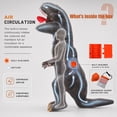 thumbnail image 5 of Magotan Inflatable Dinosaur Costume for Adults,Halloween Dinosaur Costumes Inflatable Costume Funny Blow Up Full Body T-Rex Fancy Dress Jumpsuit for Halloween,Black, 5 of 8