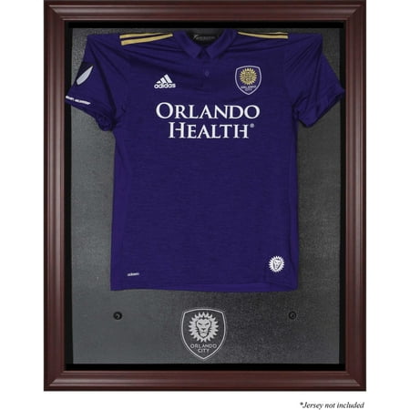Orlando City SC Mahogany Framed Team Logo Jersey Display Case