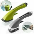 thumbnail image 4 of Non-Scratch Dish Brush With Soap Dispenser, Scrub Brush For Washing Dishes & Kitchen Sink With No Leakage, Easy Pressing And Free Control Of Soap Output,Gray, 4 of 4
